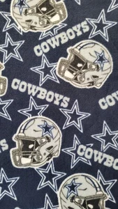 New Fleece Cowboys Print Baby Blanket with crocheted edge Approx 30" x 44" - Picture 1 of 3