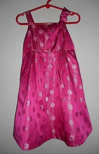 BABY GAP Pink Tank Santeen Dress w/ Polka-Dots w/ Layers SZ 3T EUC - Picture 1 of 11