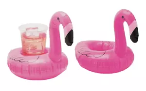 Avon Palm Beach Chic Flamingo schwimmende Untersetzer Neu in Verpackung Pink 4 im Paket H - Bild 1 von 4