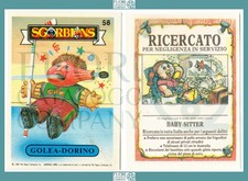 SGORBIONS N. 58 Golea-Dorino (Ricercato per negligenza in servizio) FIGURINA NEW