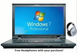Lenovo Thinkpad SL510, 15.6" 2.10 GHz DVD 4GB 128GB Windows 7*, Office* - Picture 1 of 11