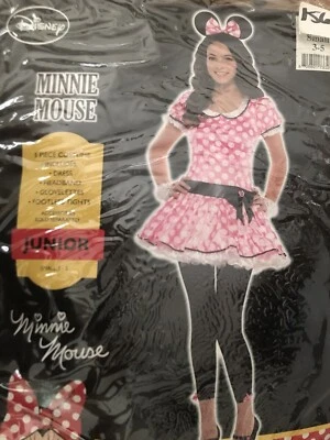 Women’s Junior  Size Small Licensed Sexy Disney Minnie Mouse Costume In Pink NWT - Image 1 of 3