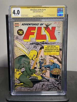 ADVENTURES OF THE FLY 4 1960 CGC 4.0 SIGNED NEAL ADAMS FIRST PUBLISHED WORK - Image 1 of 3