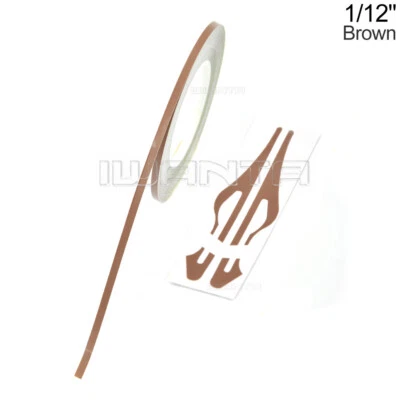 24 Colores 1/12" 2mm Pin Rayas Hágalo Usted Mismo Línea Vinilo Cinta Calcomanías Adhesivas Foto 1 de 4