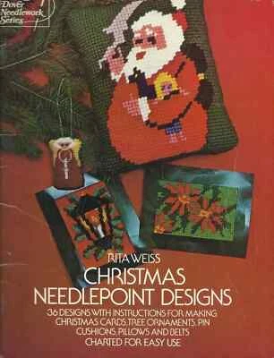 1975 Rita Weiss Christmas Needlepoint Designs 36 Designs Cross Stitch FREE SHIP - Image 1 of 4