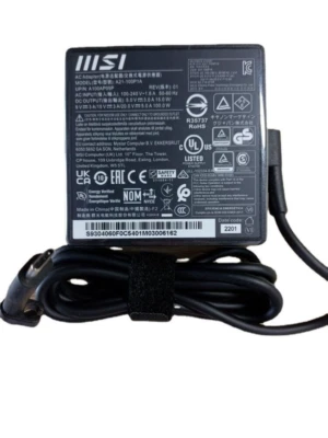 Genuine MSI 100W USB C Charger for MSI Summit E16 Flip A12UCT Type C AC Adapter - Image 1 of 4