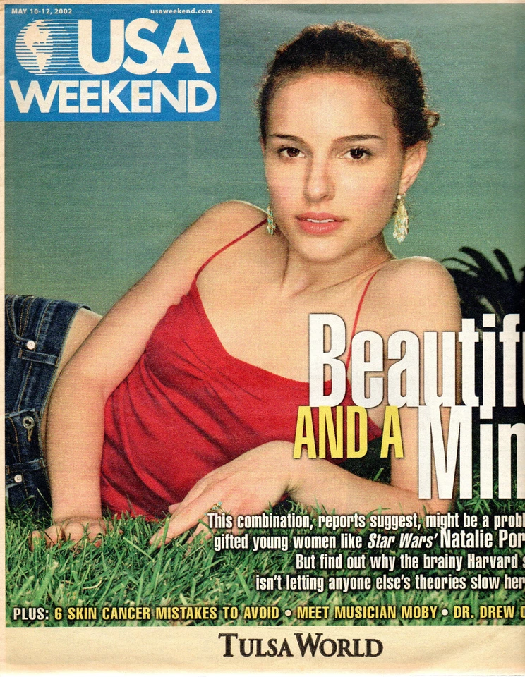USA WEEKEND May 10-12 2002 Natalie Portman Moby 6 Skin Cancer Mistakes to Avoid - Image 1 of 1
