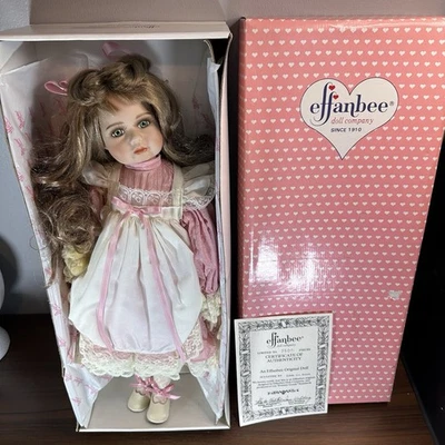 Muñeca Effanbee Vintage “Heather” 21” Porcelana Coleccionable Limitada a 2500 Sutton Foto 1 de 4