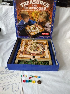 Waddingtons Treasure and Trapdoors Board Game 1990 Vintage Retro COMPLETE  - Image 1 of 4