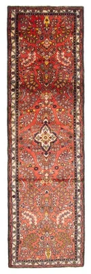 复古手工打结长条地毯 2 英尺 8 英寸 x 9 英尺 3 英寸传统东方羊毛地毯 — 第 1/4 张图片