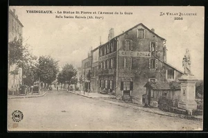 CPA Yssingeaux, La Statue St Pierre et l´Avenue de la Gare - Picture 1 of 2