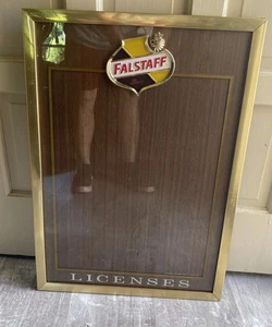 Insegna Licenze Vintage Birra Falstaff - NUOVA - Foto 1 di 5