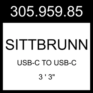 IKEA SITTBRUNN USB-C auf USB-C hellgrün 3' 3" 305.959.85 - Bild 1 von 1