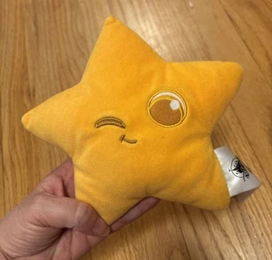 Disney Pixar Pier Yellow Plush Star La Luna Gold Yellow Winking 7" Stuffed Toy  - Picture 1 of 3