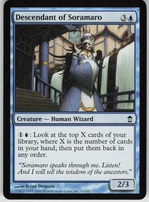 Descendant of Soramaro C Saviors of Kamigawa 33 NM - Image 1 of 2