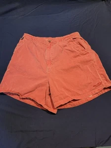 Vintage Crazy Shirts Shorts Gr. L Knopf/Reißverschluss vorne gefärbt rot - Bild 1 von 9
