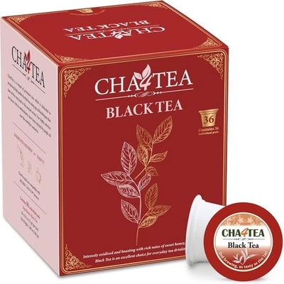 Cápsulas de té negro Cha4TEA 36 unidades para cerveceros Keurig K-Cup  Foto 1 de 4