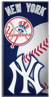 Auténtica toalla de playa de los New York Yankees MLB con licencia de béisbol 60 pulgadas x 30 pulgadas Foto 1 de 4
