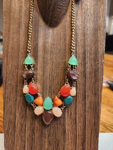 Kate Spade bunte Multi Cabochon Statement Halskette - Bild 1 von 7