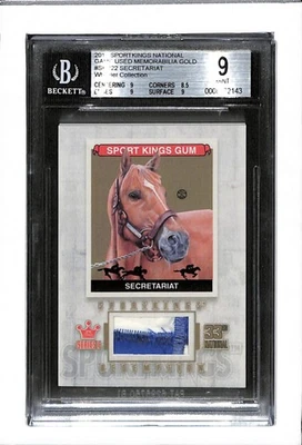 Sportkings 33 National #22 2012 oro 1/1 secretaría ¡reliquia usada en juegos! - BGS 9 Foto 1 de 2