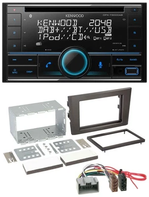 Kenwood CD 2DIN DAB USB MP3 Bluetooth Autoradio für Volvo XC 90 02-14 14 Pin - Bild 1 von 4