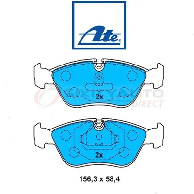 ATE Front Disc Brake Pad Set for 1998-2000 Volvo V70 - Braking Stopping lq Foto 1 de 4
