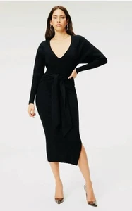 Good American schwarzes Midi Pulloverkleid neu mit Etikett  - Bild 1 von 6
