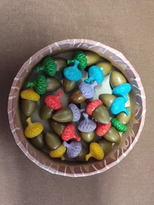 20 Sneaky Snacky Squirrel Game Replacement Parts Acorns Complete Set Of Acorn - Picture 1 of 1