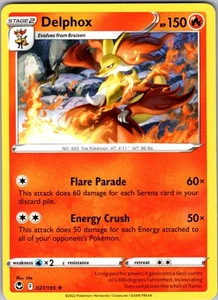 Delphox 027/195 Rare Regular SWSH12: Silver Tempest NM - Picture 1 of 2