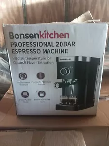 Bonsen Kitchen CM8001 Macchina da espresso professionale 20 bar Nero - Foto 1 di 3