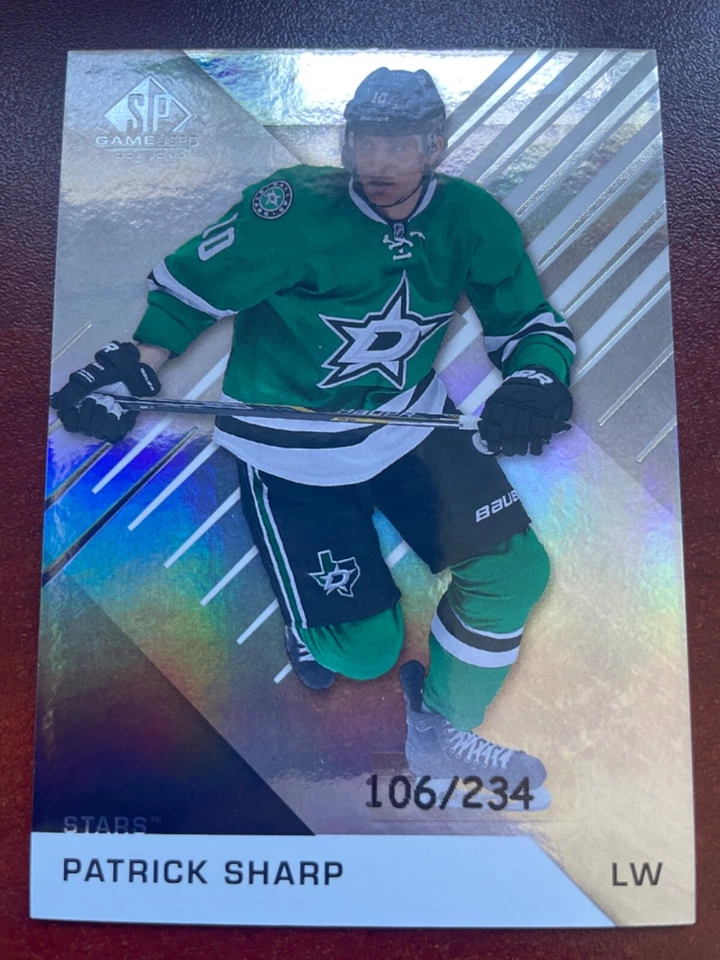 16-17 SP GAME USED RAINBOW PARALLEL - PATRICK SHARP /234 #73 DALLAS STARS - Image 1 of 1