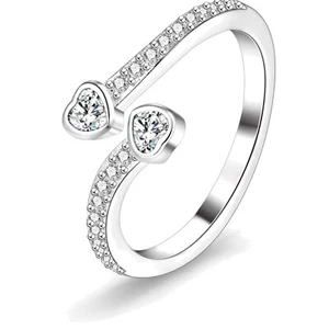 ALEXCRAFT Ringe Silber Damen Verstellbar Stapeln Daumenring Eheringe Silber 9... - Bild 1 von 8