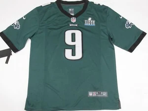 Nick Foles #9 Philadelphia Eagles 2018 Super Bowl LII 52 Men's Jersey Green - Picture 1 of 4