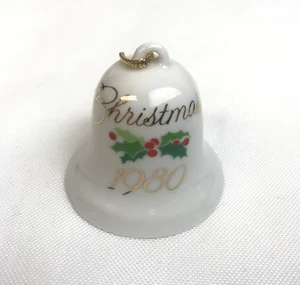 Weihnachtsglockenornament 1980 Gibson Sammler 2" Stechpalmenbeeren OVP - Bild 1 von 9