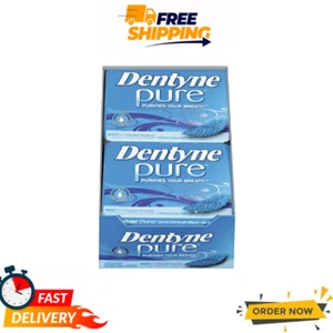 Dentyne Pure Mint Kaugummi 10 Packungen zuckerfrei 90 Stück insgesamt frisch - Bild 1 von 5