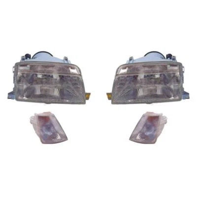 Halogen Scheinwerfer Set für Renault 19 I B/C53_ 01.88-12.92 Blinker 56989799 - Bild 1 von 3