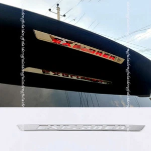 Cubierta de marco de luz de freno de posición alta de acero inoxidable para Ford Explorer 2020-2022 - Imagen 1 de 5