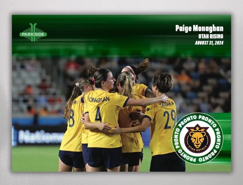 PAIGE MONAGHAN Utah Royals 2024 Parkside NWSL Pronto #110 W17 - Presale - Image 1 of 1