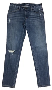 Ann Taylor Loft Relaxed Skinny Distressed Jeans Womens Size 26 / 2 - Picture 1 of 8