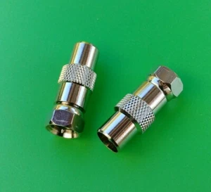 (5 PCS) PAL/IEC Male to F Male Adapter - USA Seller - Picture 1 of 2