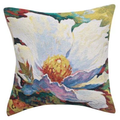 Belgian Tapestry Cushion Cover 21x21” 100% Cotton Jacquard Woven Pillowcase - Image 1 of 4