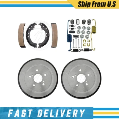Tambores de freno traseros zapatas de freno y herrajes kit de resorte para Toyota RAV4 2001-2002 Foto 1 de 4