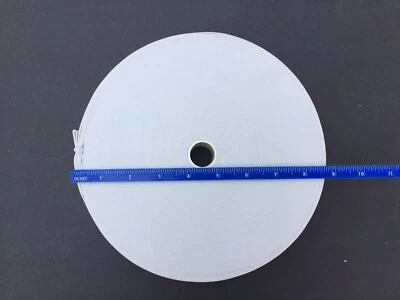 Banda elástica tejida blanca delgada y suave de 1-1/4"" 1-1/2"" 1-3/4"" 2"" 5, 12, 48 yardas Foto 1 de 2