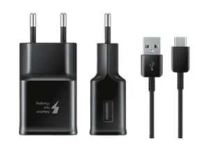 Original Samsung Galaxy Schnellladegerät + Kabel Für A33 5G Fast Charger Schwarz - Bild 1 von 6