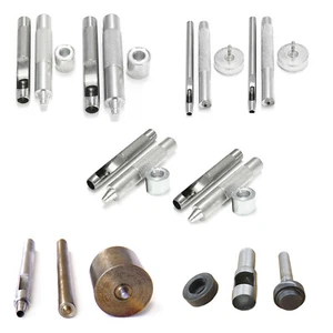 Herramienta Setter de Ojales Lona de Cuero Banner Ojal Agujero Kit Punzón 2mm - 40mm - Imagen 1 de 22