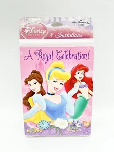 Hallmark Party Disney Princess A ROYAL CELEBRATION 8 Invitations New Cards - Picture 1 of 6