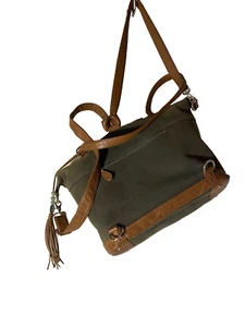 LILY JADE DIAPER BAG, CONVERTIBLE WITH REMOVABLE ORGANIZER, CANVAS AND TRIM - Picture 1 of 24
