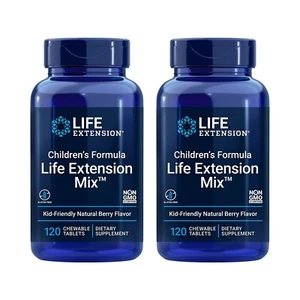 Life Extension Children's Chewable Multivitamin Berry-Flavored 120 Tablet 2Pack - Picture 1 of 6