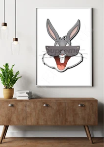 BUGS BUNNY FASHION A4, A3 POSTER ART PRINT - Picture 1 of 1