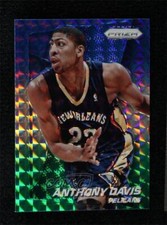 2014-15 Panini Prizm Blue and Green Mosaic Prizms Anthony Davis #107